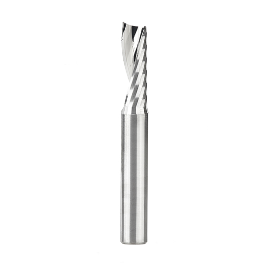 Picture of 51404 Solid Carbide CNC Spiral 'O' Flute, Plastic Cutting 1/4 Dia x 3/4 x 1/4 Inch Shank Up-Cut Router Bit